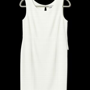 Kasper White Sleeveless Mini Dress